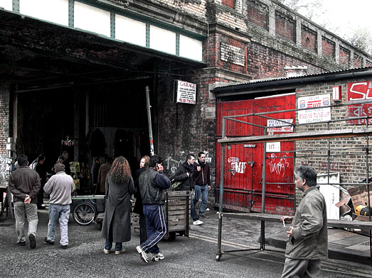 Brick Lane on a Sunday, March 2002