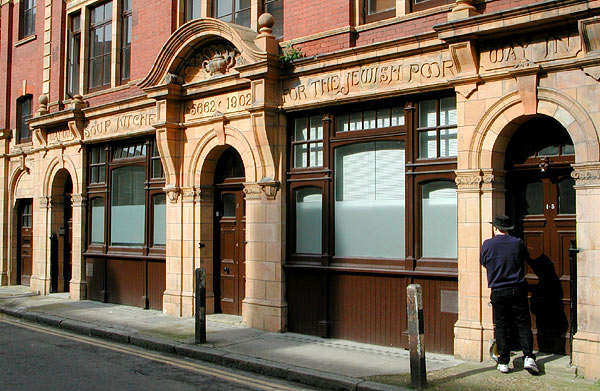 Jewish Soup Kitchen, Brune St, now converted to luxury flats, March 2002 