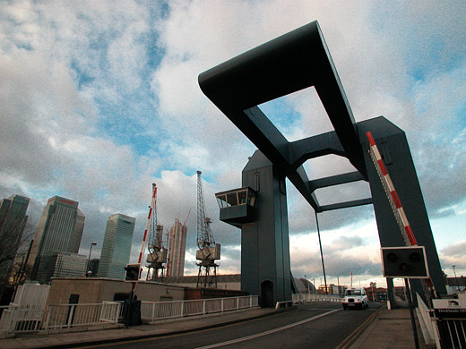 Blue Bridge, Isle of Dogs, Jan 2003