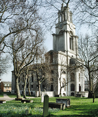 St Anne's, Limehouse, March 2002