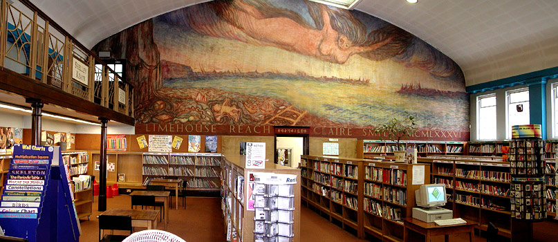 interior of Limehouse Library, March 2002