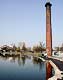 Regent's canal, Mile End Stadium, April 2002