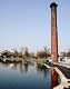 Regent's canal, Mile End Stadium, April 2002