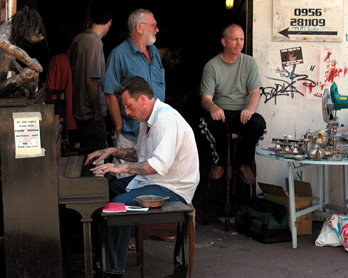 Big John Carter, Brick Lane Market, July 2003