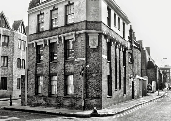 Corner of White's Row, Spitalfields, 2002