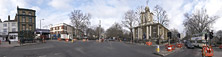 Junction of Cambridge Heath Road, Bethnal Green Road and Roman Road, Jan 2005