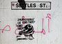 Graffiti, Settles Street, July 2003