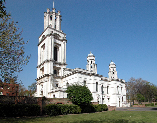 St George's in the East, Hawkesmoor Church, April 2003