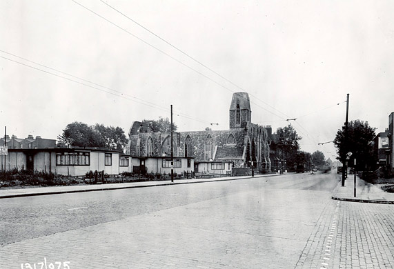 Burdett Road, 1953, between Turners Rd and St Paul's Way.