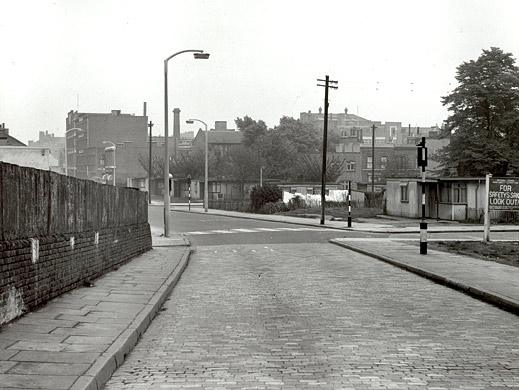Old Ford Road from Skew Bridge looking east probably 1961