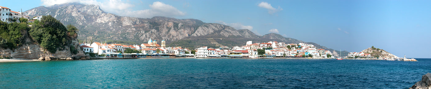 The village of Kokkari, Samos, Greece, Sept 2002