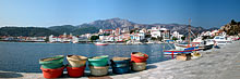 The village of Kokkari, Samos, Greece, Sept 2002